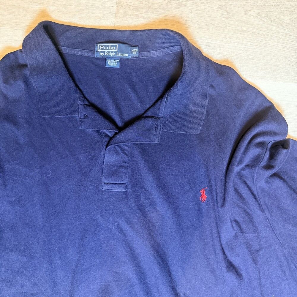 Polo By Ralph Lauren Polo Mens 4XB Blue Short Sleeve Embroidered Exclusive Logo